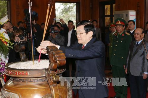 Chủ tịch nước Trương Tấn Sang chúc Tết tại Nghệ An ảnh 2