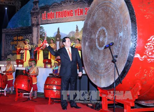 Chủ tịch nước Trần Đại Quang dự khai mạc Lễ hội truyền thống Trường Yên ảnh 1