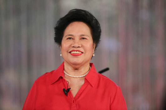 Nữ nghị sĩ Miriam Defensor-Santiago. Ảnh: ABS-CBN News