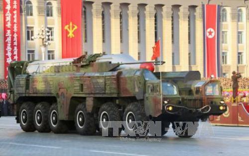 Tên lửa đạn đạo Triều Tiên rơi sau vài giây ảnh 1