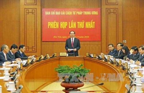 Chủ tịch nước chủ trì họp Ban Chỉ đạo Cải cách tư pháp Trung ương ảnh 1