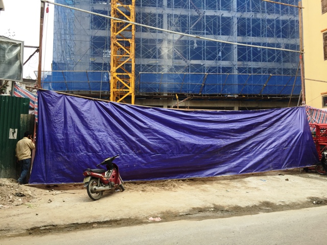 Hiện trường vụ sập giàn giáo 2 người chết ở Hoàng Mai ảnh 7