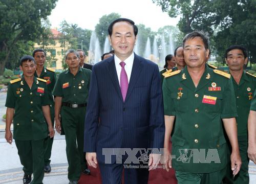 Chủ tịch nước gặp gỡ đại diện cựu chiến binh làm kinh tế giỏi ảnh 1