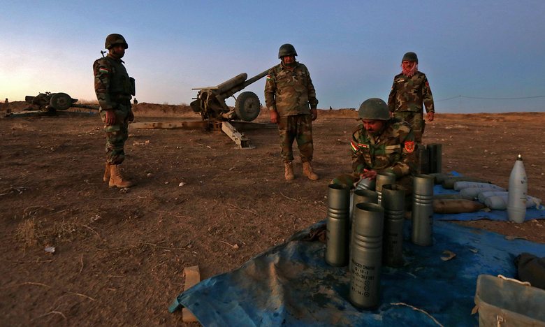 Video súng pháo dội bão lửa mở đường tấn công Mosul ảnh 1
