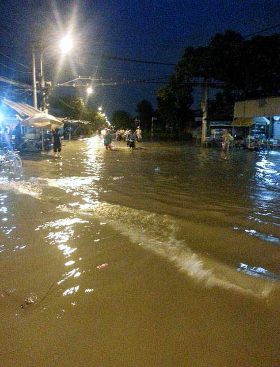 TP Hồ Chí Minh lại ngập nặng do triều cường và mưa lớn ảnh 10