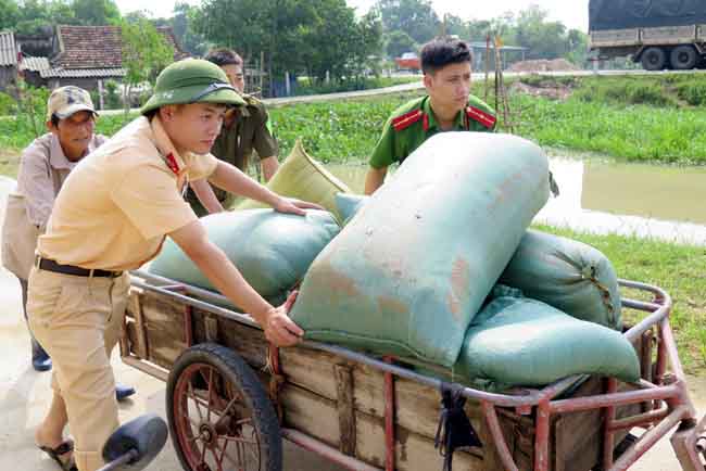 Người dân ven biển Đông Bắc Bộ hối hả chống bão số 7 ảnh 12
