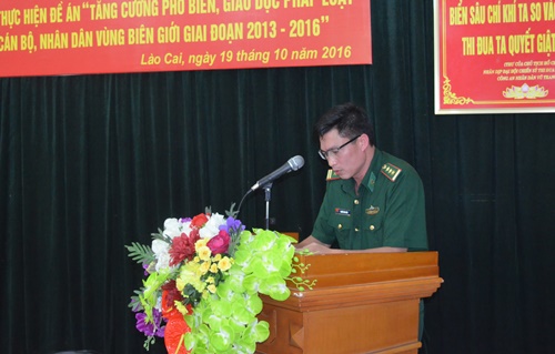 Biên phòng tuyên truyền pháp luật tới đồng bào vùng biên ảnh 1