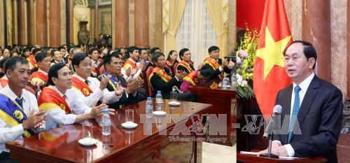 Chủ tịch nước gặp mặt 68 gương mặt sản xuất nông nghiệp tiêu biểu ảnh 3