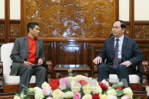  Chủ tịch nước Trần Đại Quang tiếp Đại sứ Timor Leste ảnh 1