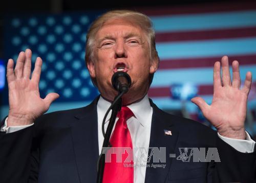 Tổng thống đắc cử Mỹ Donald Trump phát biểu tại một sự kiện ở Hershey, bang Pennsylvani ngày 15/12/2016. Ảnh: AFP/TTXVN