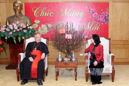 Tổng Giáo phận Hà Nội thăm, chúc Tết Ban Dân vận Trung ương ảnh 2