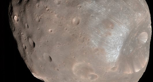 Phobos, một trong hai Mặt Trăng của Sao Hỏa.