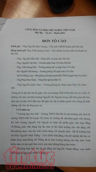 Ngày 15/3, Hội đồng kỷ luật sẽ họp về sai phạm của Hiệu trưởng trường Phú Đô ảnh 1