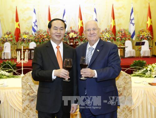 Chủ tịch nước Trần Đại Quang chủ trì tiệc chiêu đãi Tổng thống Israel ảnh 1
