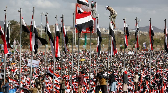 'Biển người' Yemen biểu tình phản đối không kích của Saudi Arabia ảnh 5