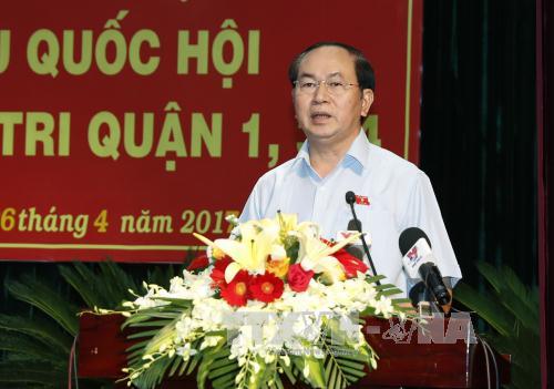 Chủ tịch nước giải đáp nhiều vấn đề 'nóng' cho cử tri TP Hồ Chí Minh ảnh 1