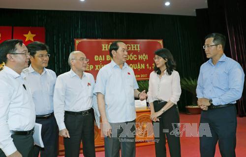 Chủ tịch nước giải đáp nhiều vấn đề 'nóng' cho cử tri TP Hồ Chí Minh ảnh 2