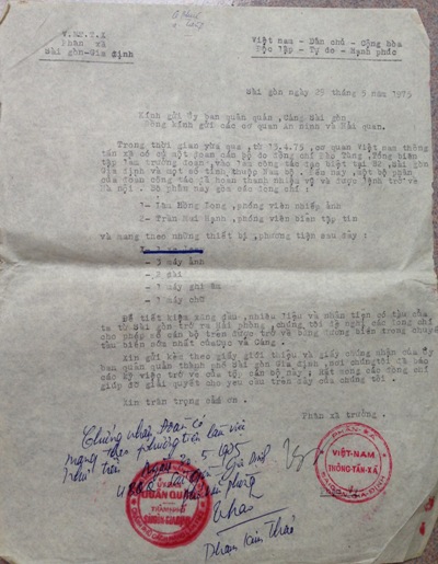 Bức điện từ Sài Gòn ngày 1/5/1975 ảnh 5