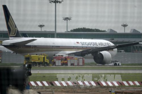 may bay boeing 777-300er cua hang hang khong singapore airlines tai san bay quoc te changi. anh: afp/ttxvn