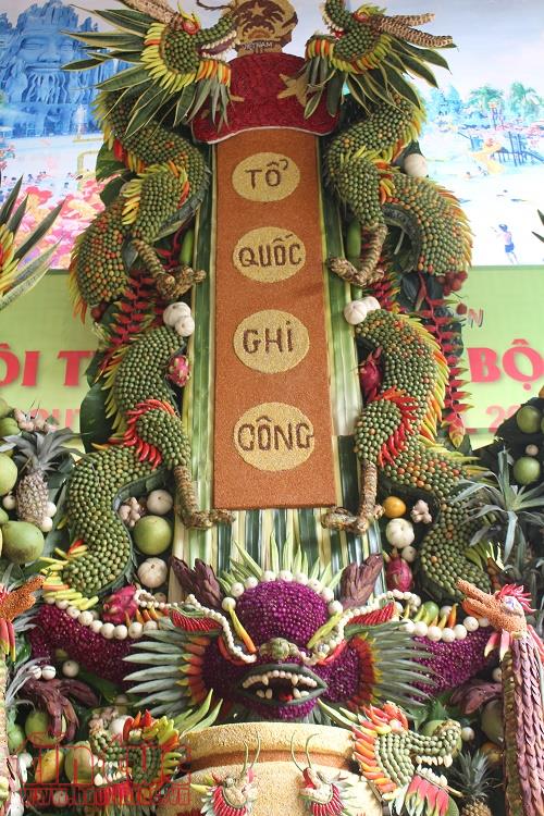 Độc đáo tạo hình nghệ thuật từ trái cây Nam Bộ ảnh 7