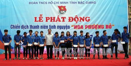 Thanh niên tình nguyện ra quân tiếp sức mùa thi ảnh 2