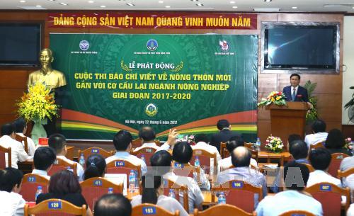 Phát động cuộc thi báo chí viết về nông thôn mới, tái cơ cấu nông nghiệp ảnh 2