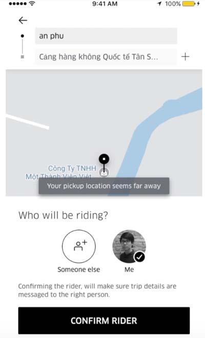 Uber ra mắt tính năng đặt xe cho người thân ảnh 1