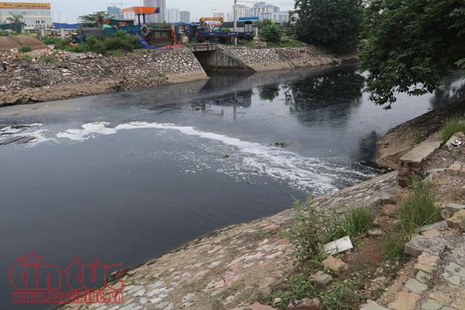Sông Thủ đô 'thoi thóp' vì bùn, rác ảnh 4