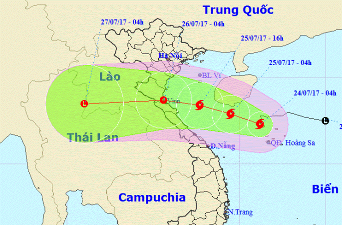 Bão số 4 mạnh cấp 8, hướng vào Thanh Hóa - Quảng Bình ảnh 1