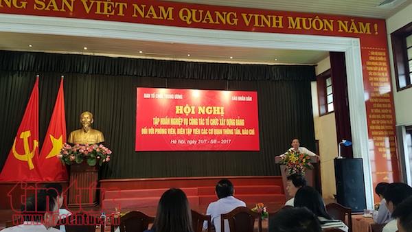 Tập huấn nghiệp vụ xây dựng Đảng cho phóng viên, biên tập viên ảnh 1