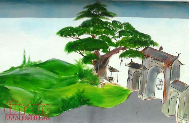 Hà Nội: Con đường 'bích họa' đầy sắc màu ở làng Đông Khê ảnh 3