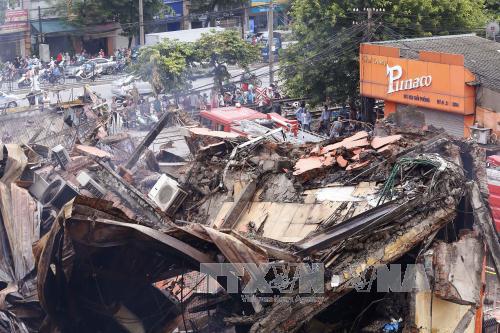 Hiện trường vụ cháy lớn thiêu rụi siêu thị Thành Đô ảnh 7