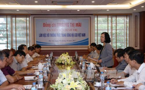 Trưởng Ban Dân vận Trung ương làm việc với Trung ương Hội Cựu chiến binh ảnh 1