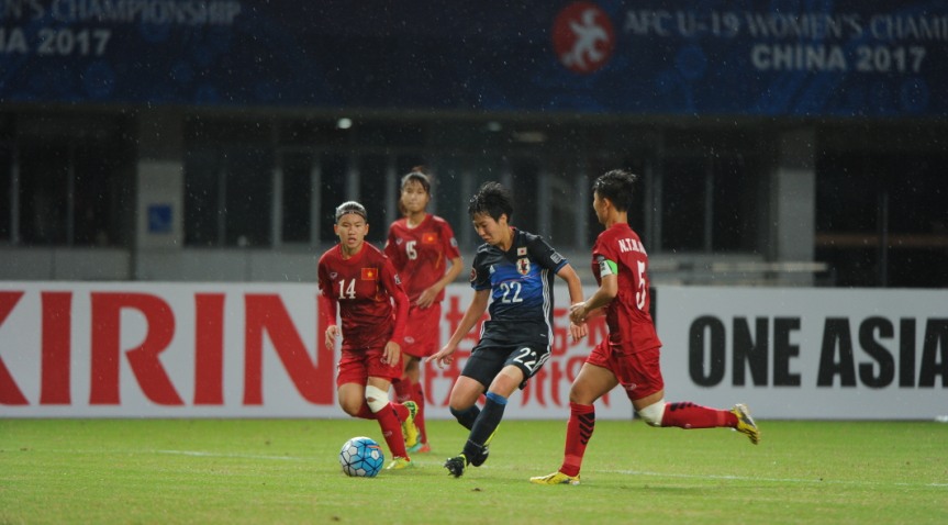 U19 nữ Việt Nam thua đậm 0-8 trước đương kim vô địch Nhật Bản ảnh 1