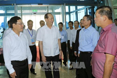 Chủ tịch nước kiểm tra công tác đảm bảo an ninh cho Tuần lễ Cấp cao APEC ảnh 1
