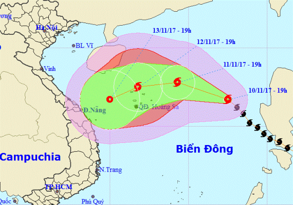 Tin mới về cơn bão số 13 - bão Haikui ảnh 1