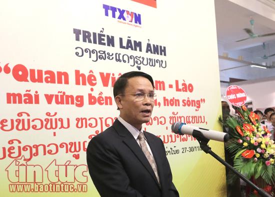 Khai mạc triển lãm ảnh ‘Quan hệ Việt Nam – Lào mãi mãi vững bền hơn núi, hơn sông’ ảnh 2