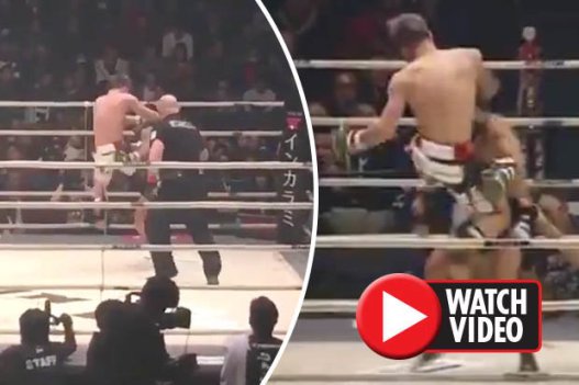 Võ sĩ MMA tung cú song phi đầu gối tuyệt đỉnh hạ đối thủ ảnh 1