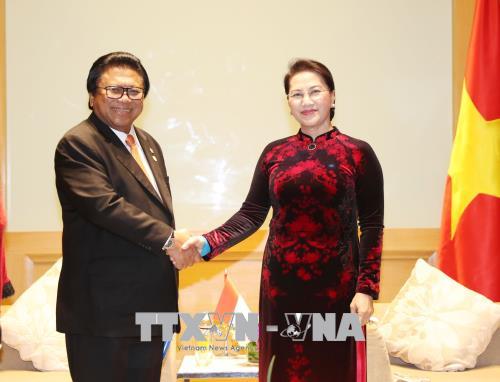 Chủ tịch Quốc hội tiếp Chủ tịch Hội đồng đại biểu địa phương Indonesia ảnh 1