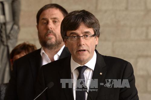 Cựu Thủ hiến Catalonia Carles Puigdemont. Ảnh: AFP/TTXVN