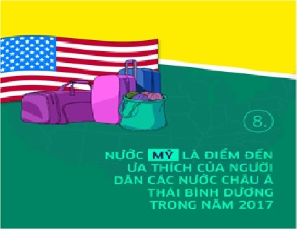 Mỹ là quốc gia được người Việt Nam viếng thăm nhiều nhất trong năm 2017