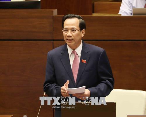 Từ 10h30 sáng nay (5/6), Bộ trưởng Bộ Lao động, Thương binh và Xã hội Đào Ngọc Dung đăng đàn trả lời chất vấn của đại biểu Quốc hội.
