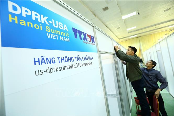 Khẩn trương hoàn thành Trung tâm Báo chí phục vụ Hội nghị thượng đỉnh Mỹ-Triều lần thứ 2 