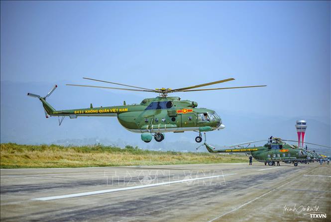  Trực thăng của Không quân Việt Nam có mặt tại sân bay Điện Biên 