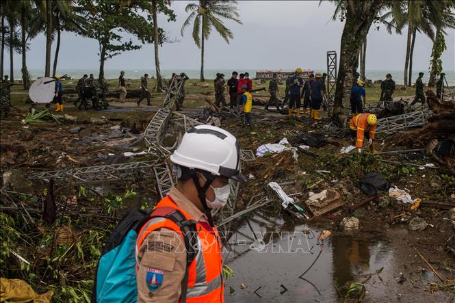 583 người thiệt mạng, mất tích sau thảm họa sóng thần tại Indonesia