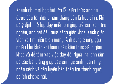Anh công nhân dạy học trẻ em xóm nghèo ảnh 4